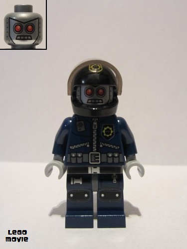 lego 2014 mini figurine tlm046 Robo SWAT With Helmet 