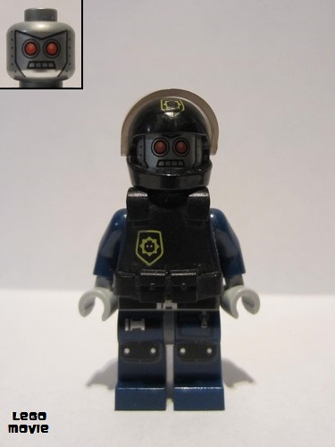 lego 2014 mini figurine tlm060 Robo SWAT With Vest and Helmet 