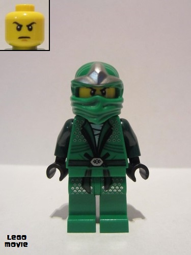 lego 2014 mini figurine tlm067 Ninja Green (The Lego Movie, with Armor and Scabbard) 