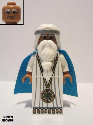 lego 2014 mini figurine tlm071 Vitruvius With Medallion and Black Eyes with Pupils 