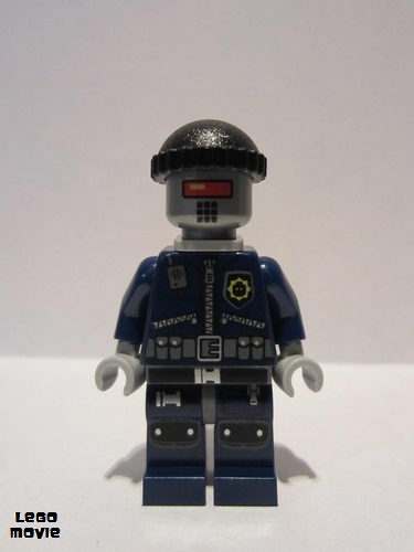 lego 2014 mini figurine tlm079 Robo SWAT With Knit Cap and Neck Bracket 