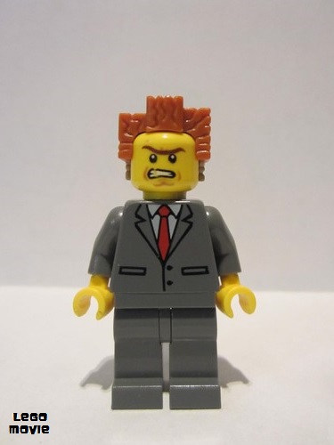 lego 2014 mini figurine tlm084 President Business Buttoned Jacket and Bared Teeth 
