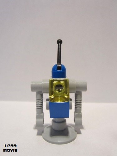 lego 2014 mini figurine tlm089 Classic Space Droid Light Bluish Gray and Blue with Trans-Yellow Eye (Benny's Droid) 