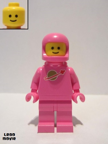 lego 2019 mini figurine tlm108 Classic Space Pink with Airtanks and Updated Helmet (Lenny) 