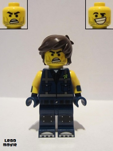 lego 2019 mini figurine tlm197 Rex Dangervest Crooked Smile / Angry 