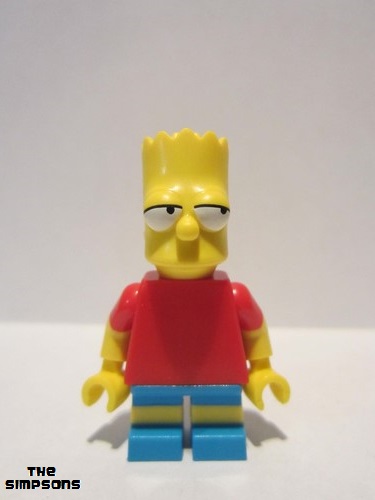 lego 2014 mini figurine sim003 Bart Simpson Eyes Looking Left 