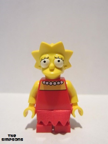lego 2014 mini figurine sim004 Lisa Simpson