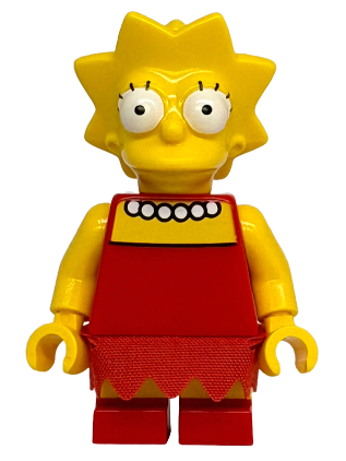 lego 2025 mini figurine sim046 Lisa Simpson