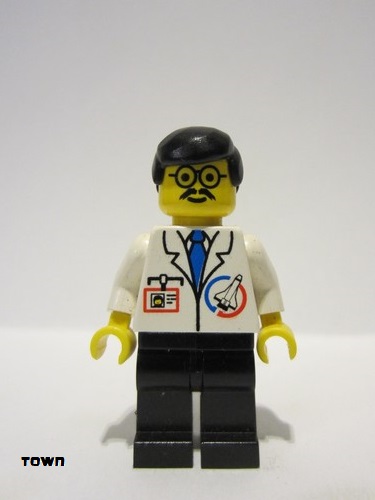lego 1995 mini figurine splc006 Scientist / Professor  