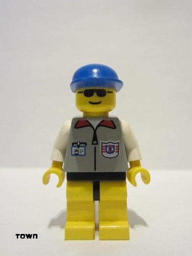 lego 1996 mini figurine res001 Coast Guard 1 Yellow Legs, Blue Cap 