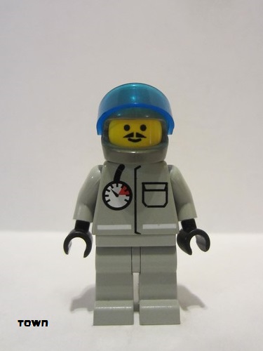 lego 1998 mini figurine ext003a Extreme Team Gray with Dark Gray Helmet 