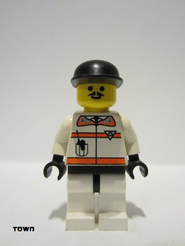 lego 1998 mini figurine rsq010 Res-Q 2 Black Cap 