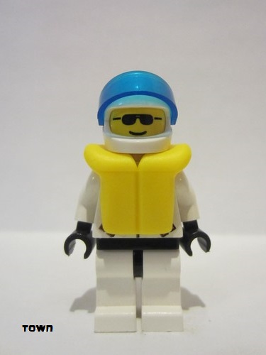 lego 1998 mini figurine rsq014 Res-Q 1 Helmet, Life Jacket 