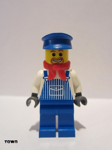 lego 2003 mini figurine trn131 Engineer Max With Dark Bluish Gray Hands 