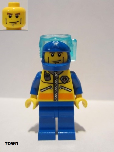 lego 2008 mini figurine cty0068 Coast Guard City - Diver 1  