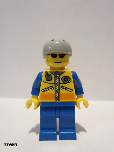 lego 2009 mini figurine cty0243 Coast Guard City - Kayaker Without Life Jacket 