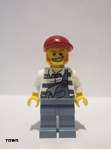 lego 2012 mini figurine cty0265 Police - Jail Prisoner