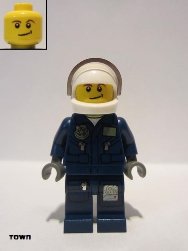 lego 2013 mini figurine cty0359 Police LEGO City Undercover Elite Police Helicopter Pilot 