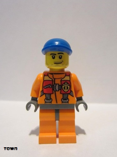 lego 2013 mini figurine cty0409 Coast Guard City - Rescuer