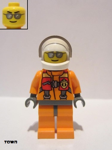 lego 2013 mini figurine cty0429 Coast Guard City - Pilot  
