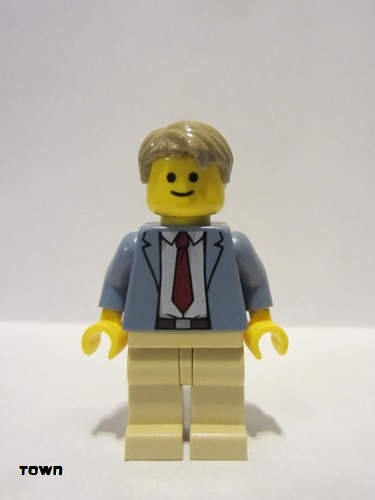 lego 2015 mini figurine twn223 Detective Ace Brickman  
