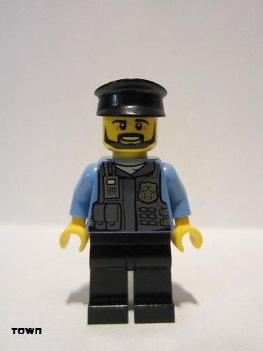 lego 2016 mini figurine cty0716 Police Officer