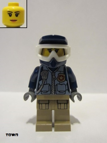 lego 2018 mini figurine cty0854 Mountain Police - Officer