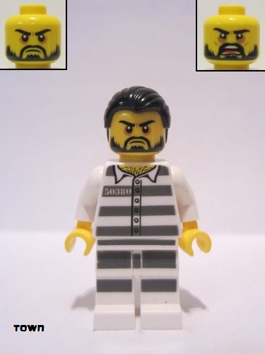 lego 2018 mini figurine cty0871 Mountain Police - Jail Prisoner