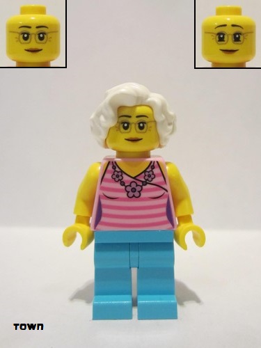 lego 2018 mini figurine twn328 Child's Grandmother  