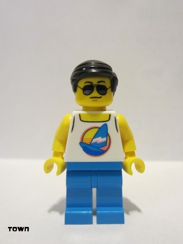 lego 2019 mini figurine cty1054 Beach Tourist