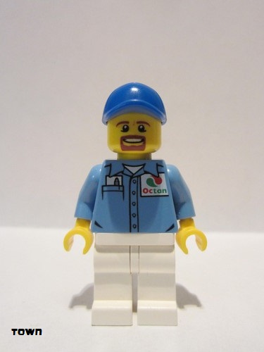 lego 2019 mini figurine cty1075 Gas Station Worker  