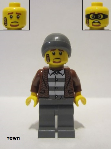 lego 2020 mini figurine cty1144 Police - Crook Frankie Lupelli  