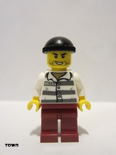 lego 2020 mini figurine cty1156 Police - Jail Prisoner