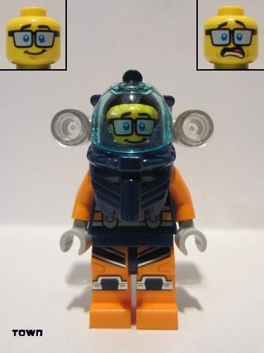 lego 2020 mini figurine cty1170 Deep Sea Diver