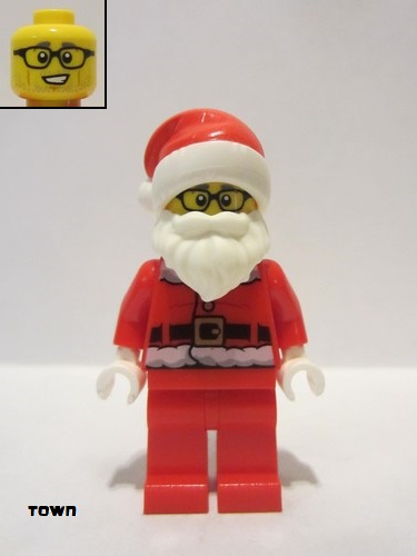 lego 2020 mini figurine cty1209 Police - Chief Wheeler Santa Disguise 
