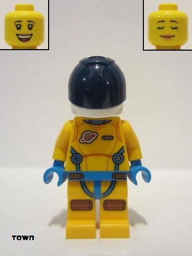 lego 2022 mini figurine cty1420 Rivera Bright Light Orange and Dark Azure Space Suit 