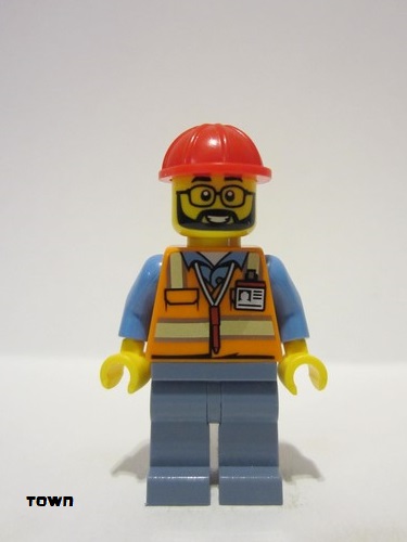 lego 2023 mini figurine cty1603 Construction Worker