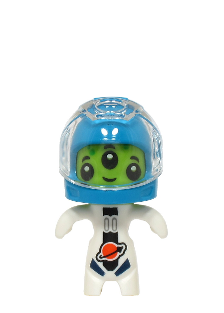lego 2024 mini figurine cty1764 Alien White Spacesuit, Dark Azure Helmet, Trans-Clear Visor 