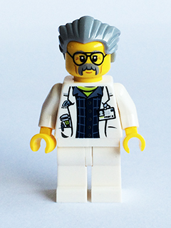 lego 2015 mini figurine uagt023 Professor Brainstein  