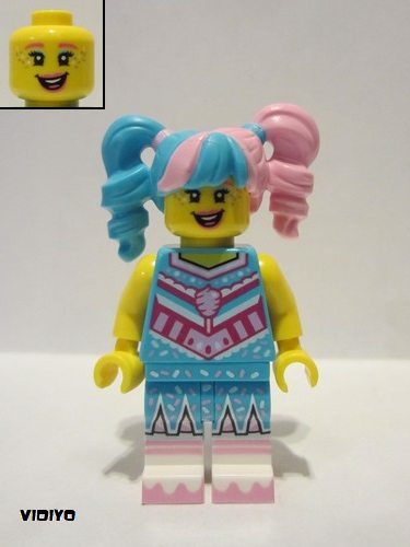 lego 2021 mini figurine vid011 Cotton Candy Cheerleader  