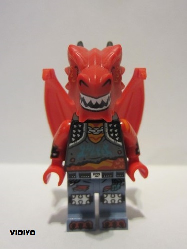 lego 2021 mini figurine vid019 Metal Dragon  