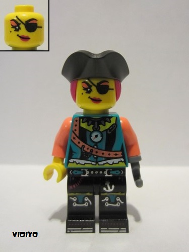 lego 2021 mini figurine vid037 DJ Captain  