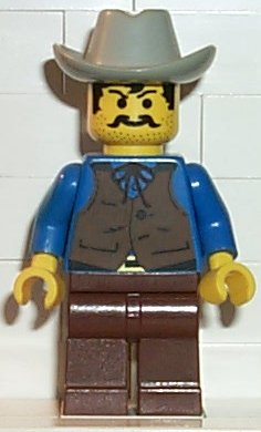 Cowboy Hat LEGO Western Minifigure Light Gray Headgear 