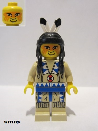 lego 1997 mini figurine ww026 Indian