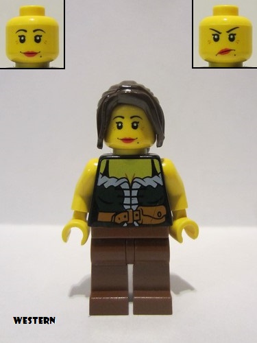 lego 2011 mini figurine ww015 Gold Prospector Female 
