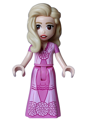 lego 2024 mini figurine wck005 Glinda Dark Pink Dress 