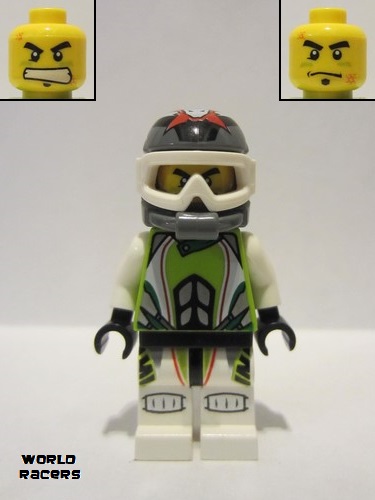 lego 2010 mini figurine wr001 Team X-treme Daredevil 1 REX-treme - Dirtbike Helmet 