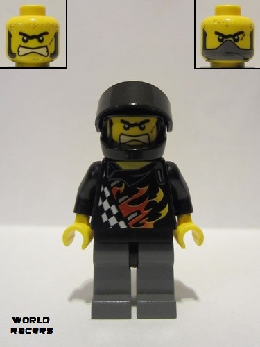 lego 2010 mini figurine wr002 Backyard Blaster 1 Bart Blaster - Standard Helmet, Black Visor 