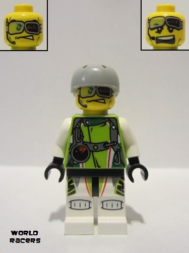 lego 2010 mini figurine wr005 Team X-treme Daredevil 2 DEX-treme - Sports Helmet 