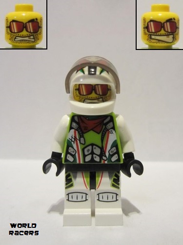 lego 2010 mini figurine wr021 Team X-treme Daredevil 3 MAX-treme - Standard Helmet 